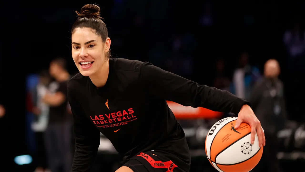 Download Kelsey Plum Warmup Basketball Session Wallpaper | Wallpapers.com