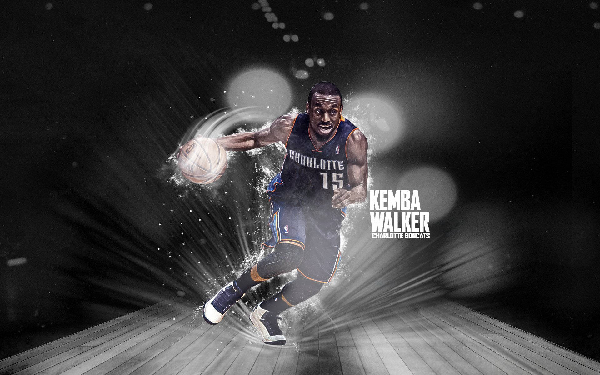 Kemba Walker Abstract Light Blur Wallpaper