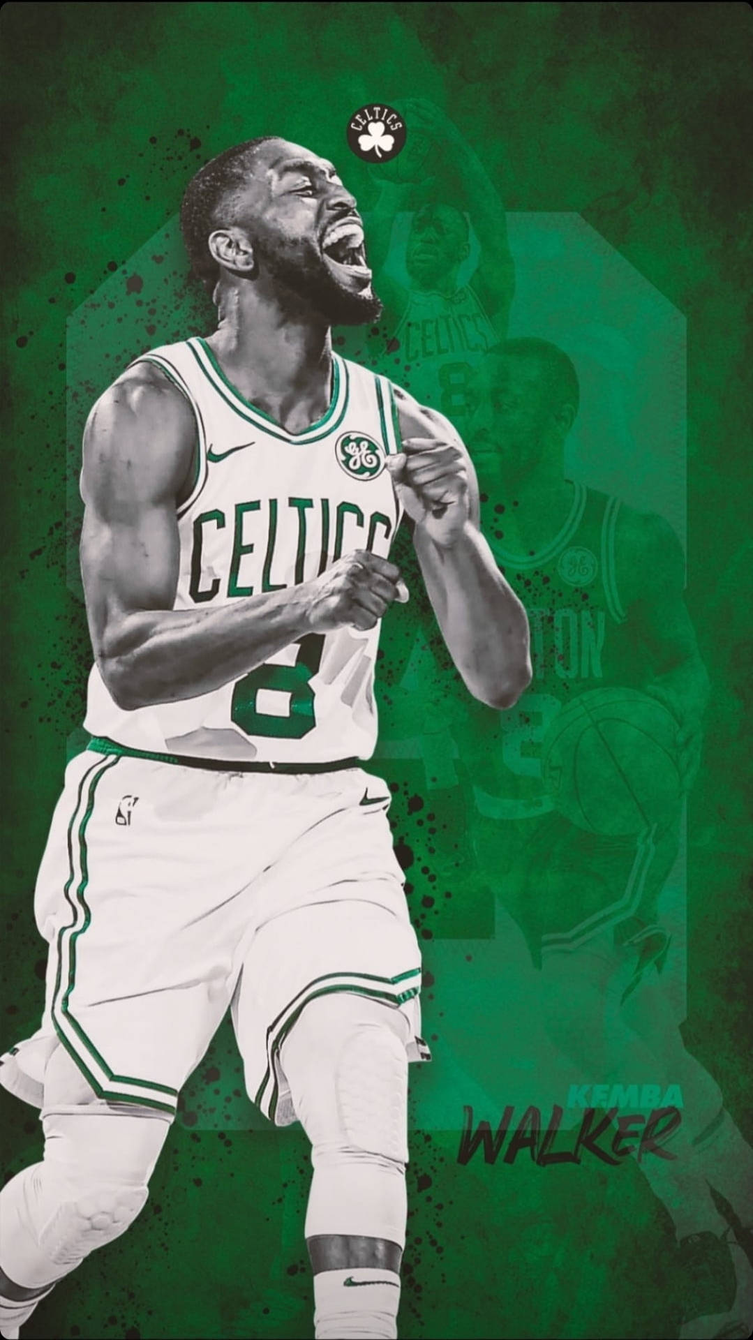 Kemba Walker Celtics Green Mobile Wallpaper