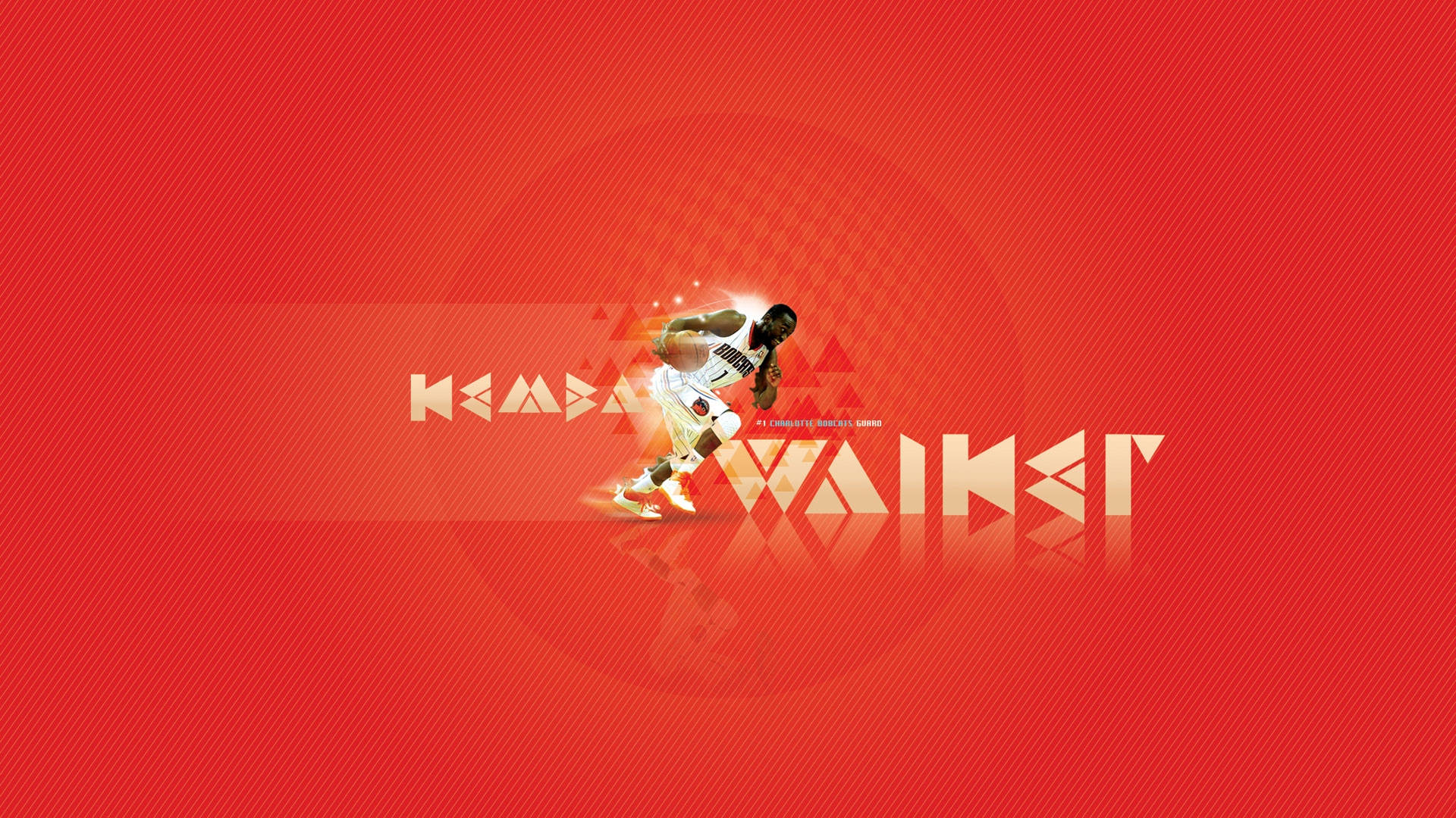 Kemba Walker Red Abstract Wallpaper