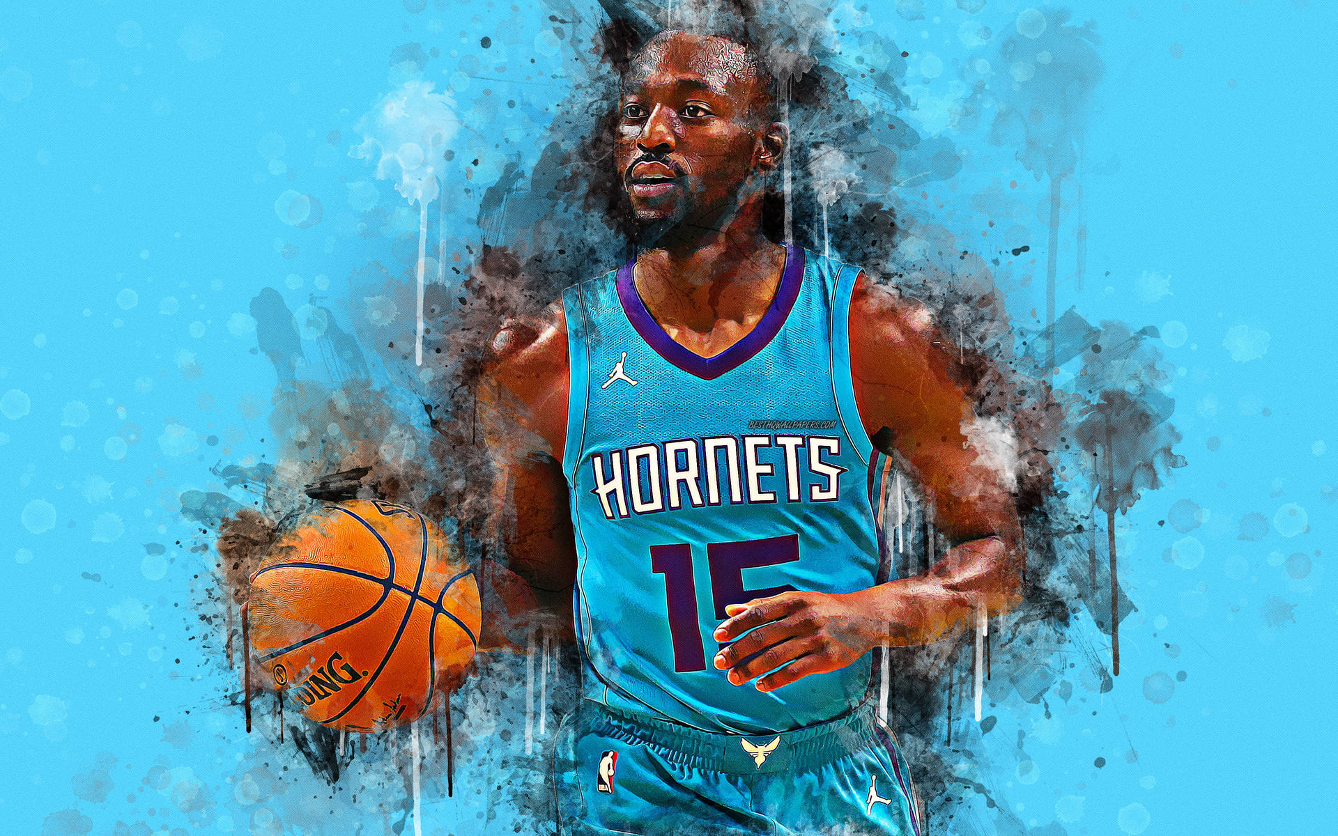 Kemba Walker Smudges And Drips Wallpaper