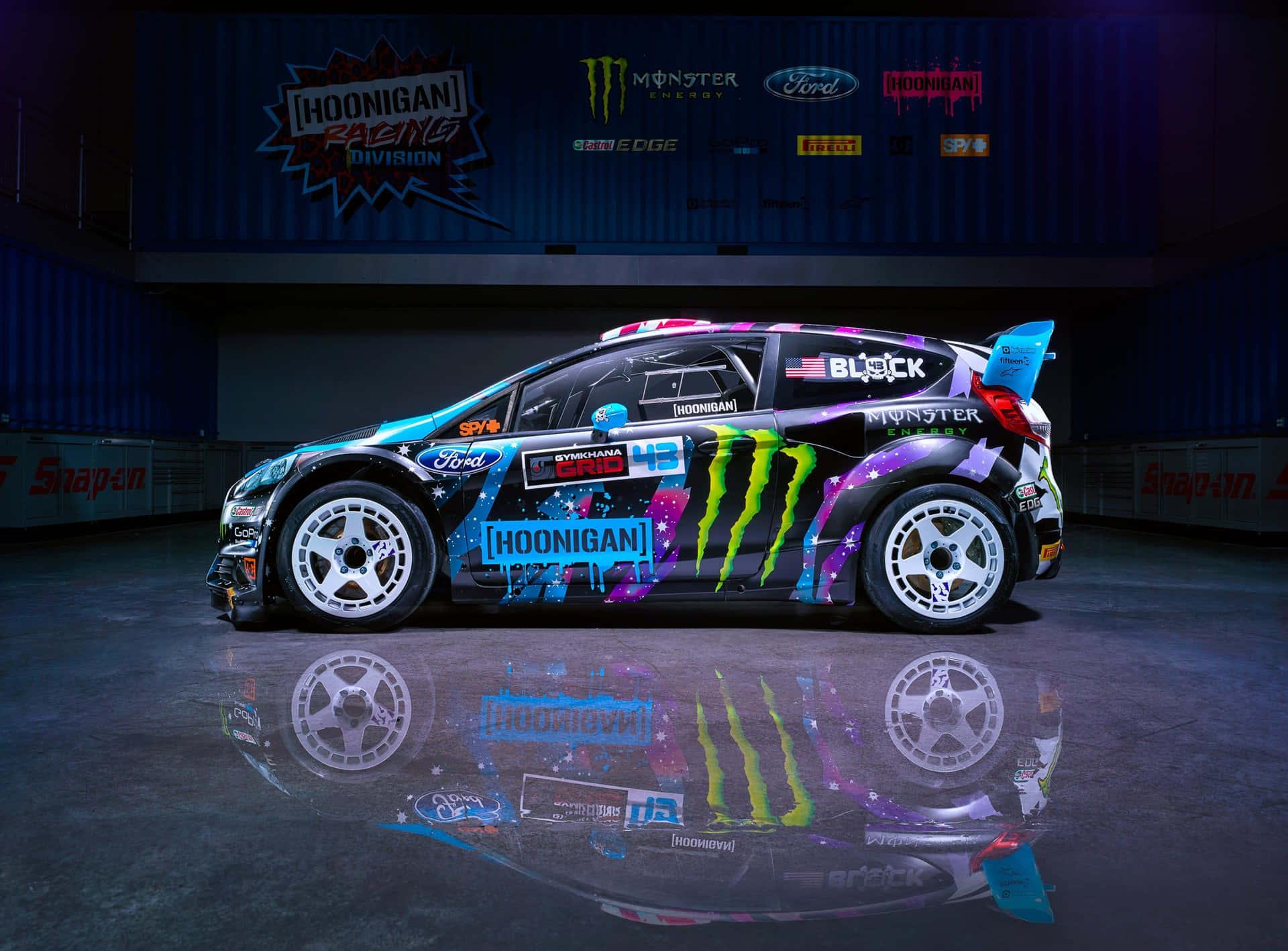 Ken Block Hoonigan Ford Fiesta Rally Car Wallpaper