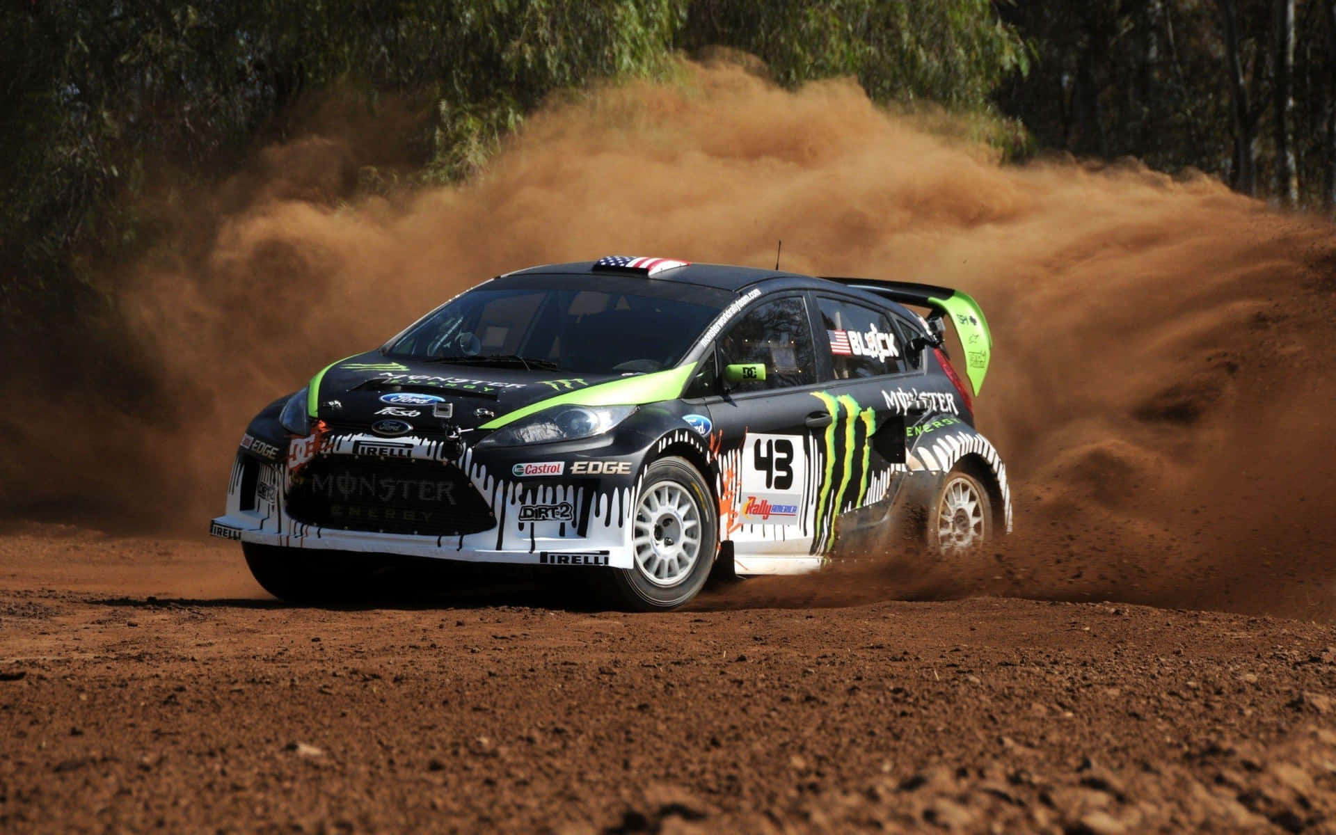 Ken Block Rally Car Drifting Dirt Wallpaper