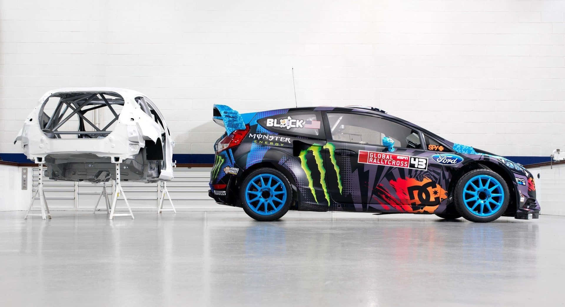 Ken Block Rally Carand Chassis Wallpaper