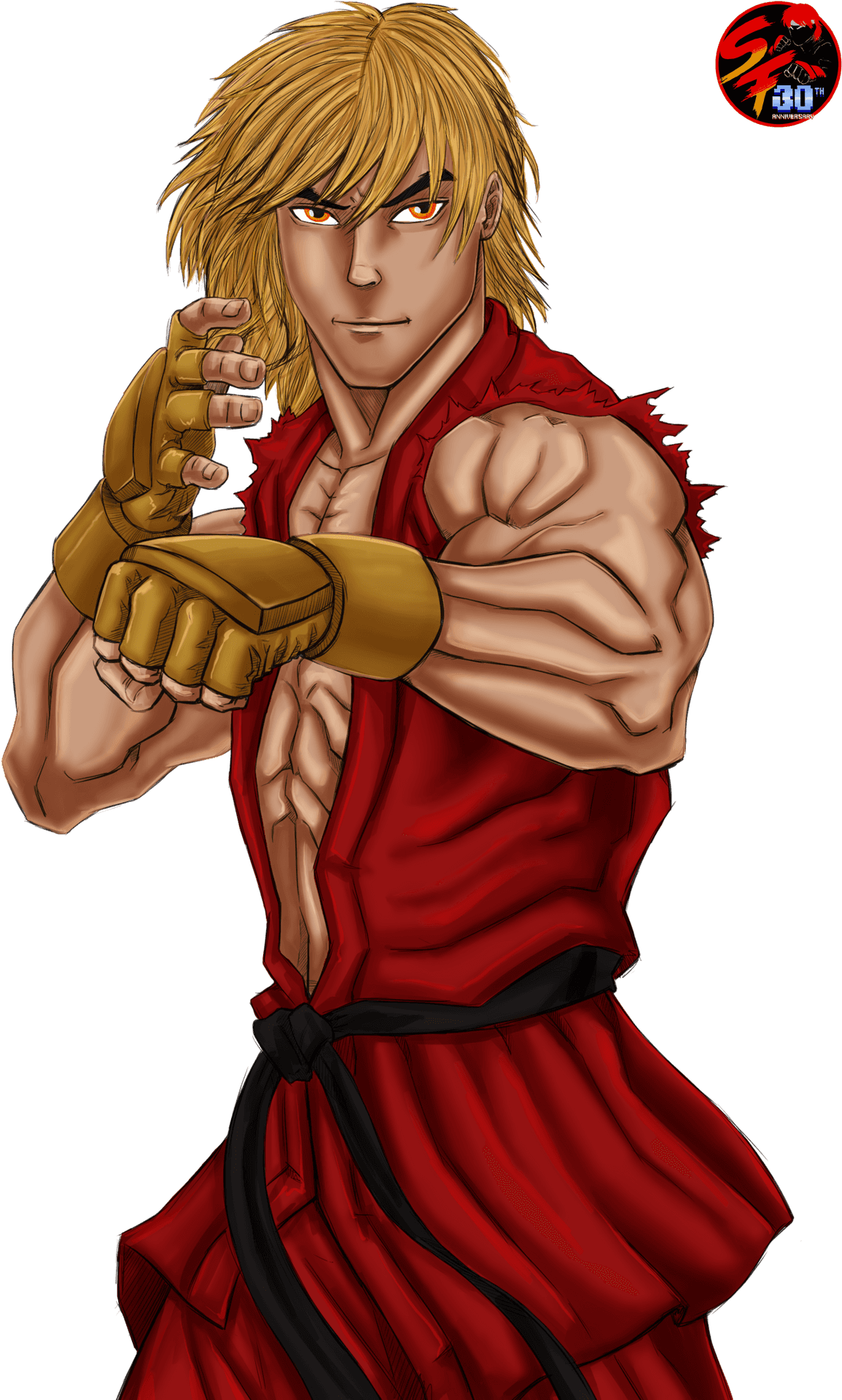 Ken Masters Street Fighter Ready Pose PNG