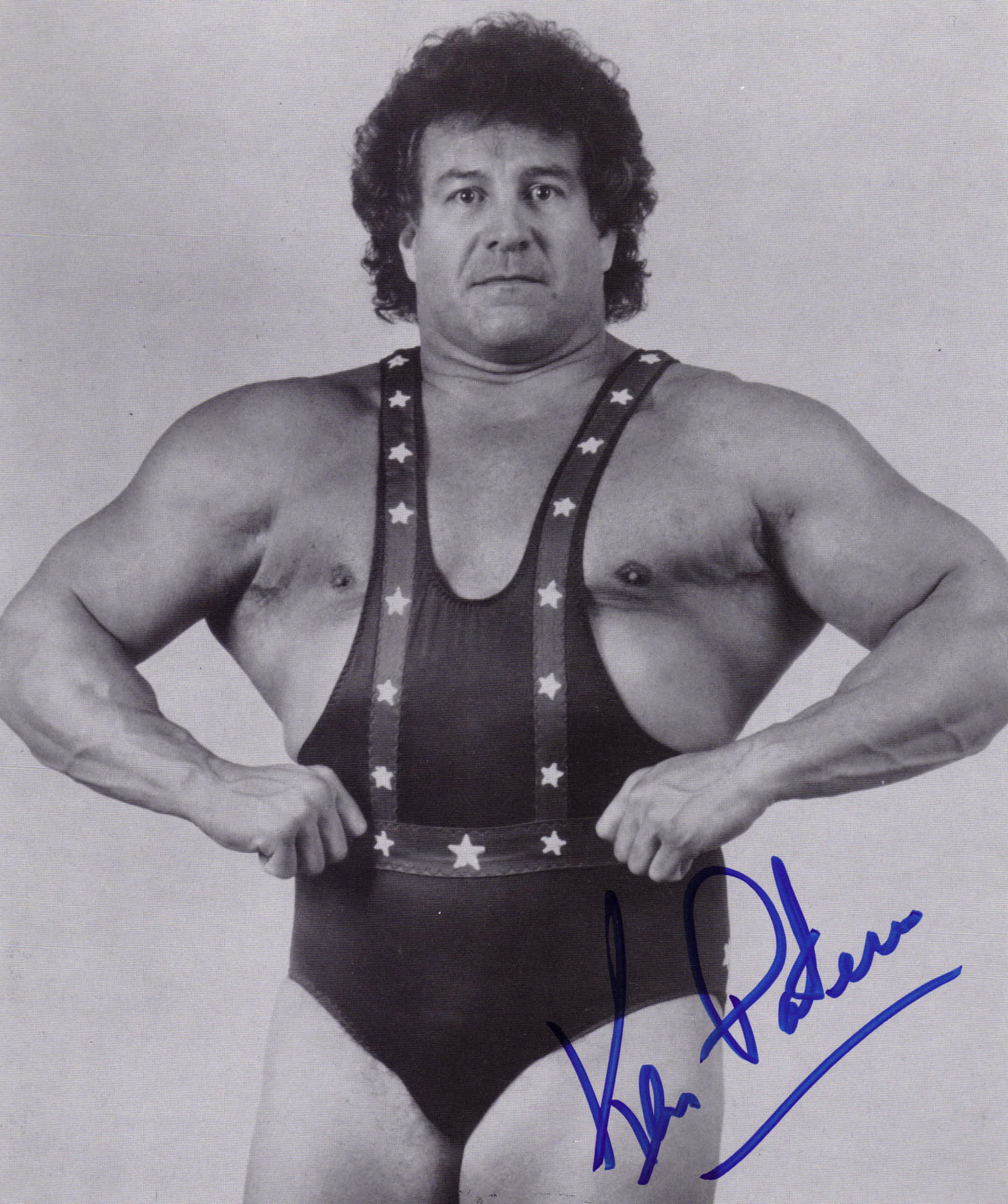 Ken Patera Signed Black-and-white Photograph Wallpaper