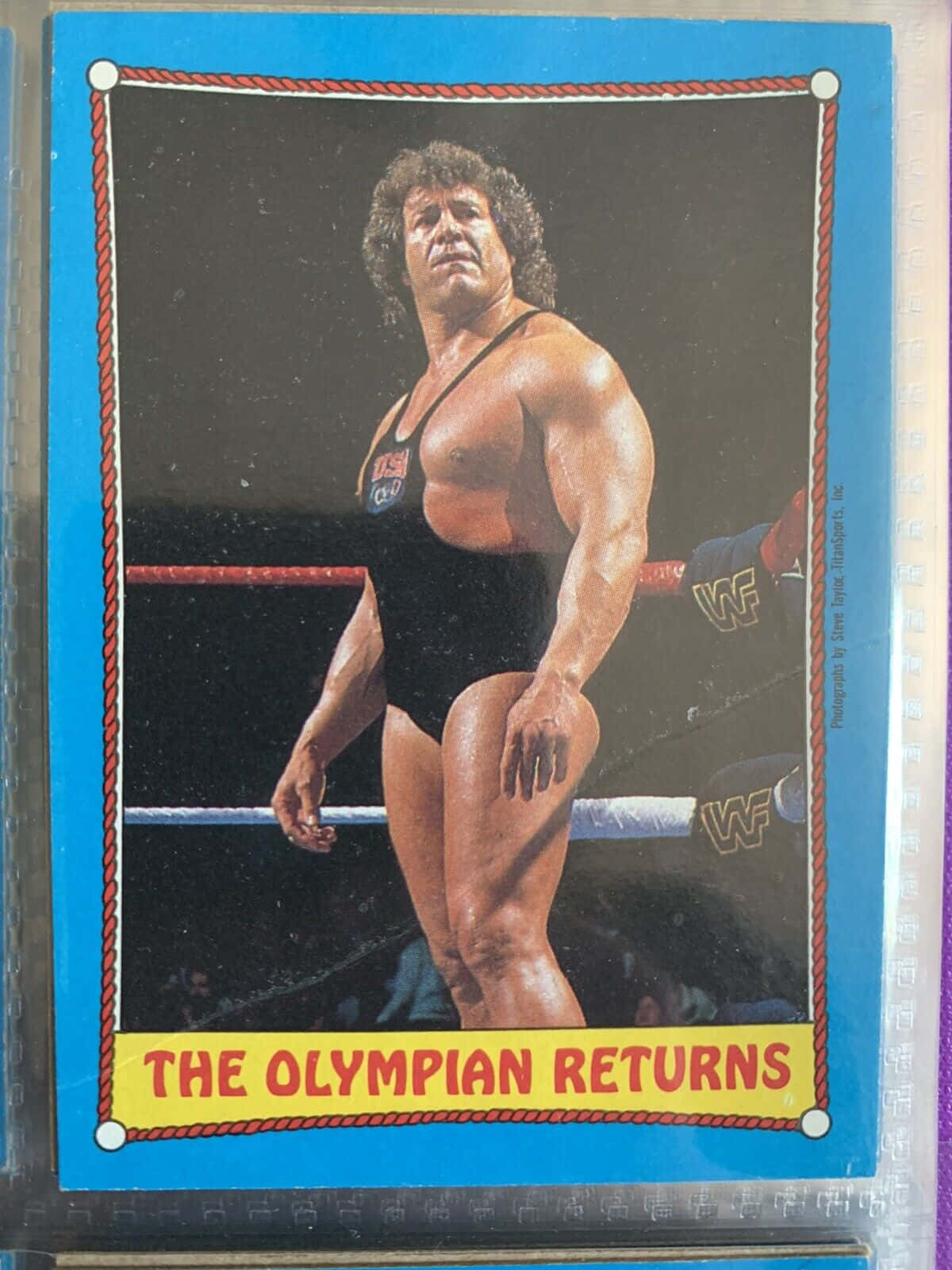 Ken Patera Vintage WWF Wrestling Poster Wallpaper