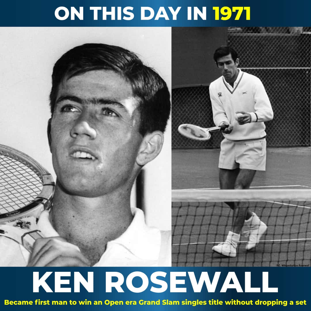 Kenrosewall, Gewinner Des Grand Slam Open Champion Von 1971. Wallpaper