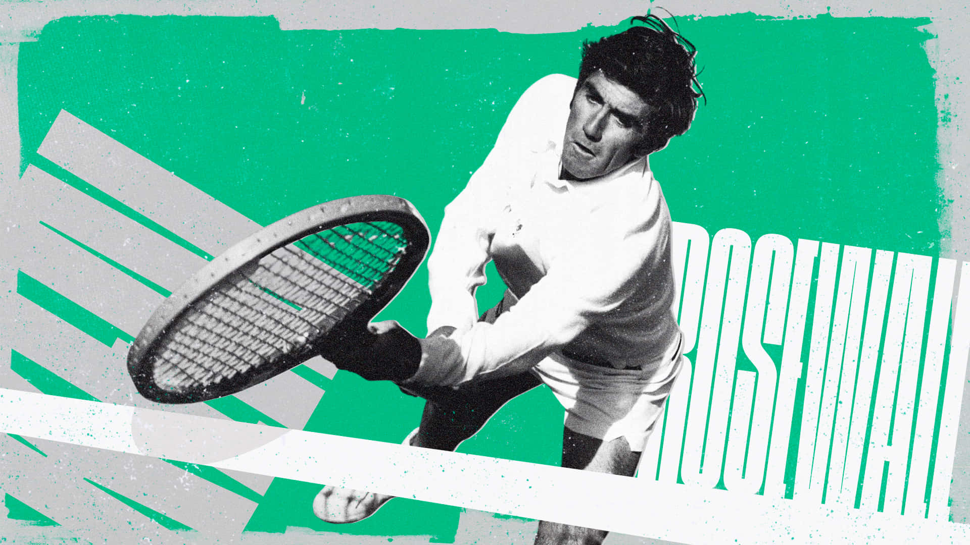 Ken Rosewall Tennisspiller Digital Kunstfotografi Rediger Wallpaper
