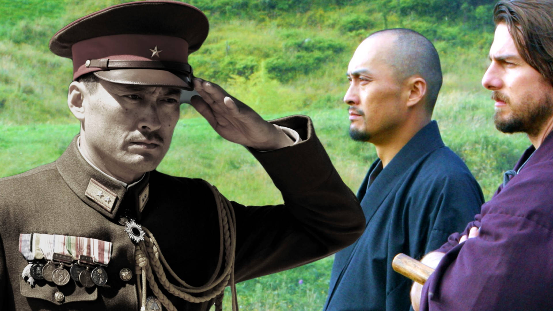 Ken Watanabe Saluting in the movie 'Letters from Iwo Jima' (2006) Wallpaper
