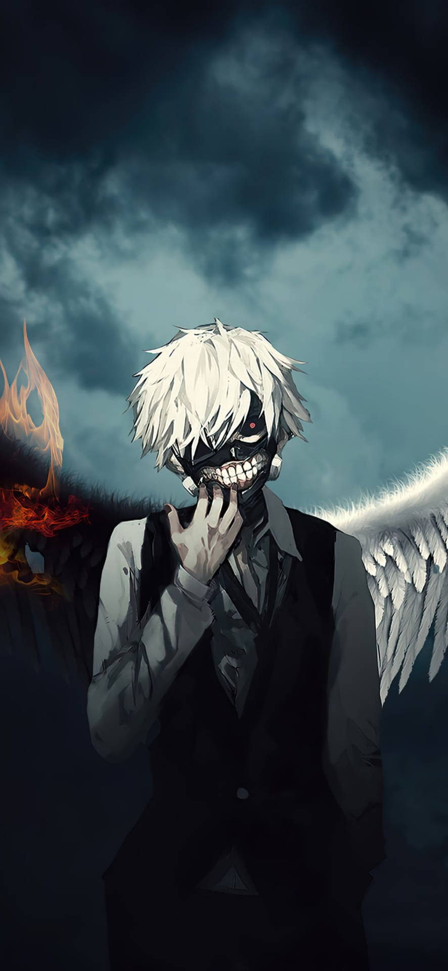 Download Ken With Wings Tokyo Ghoul Iphone Background Wallpaper | Wallpapers .com