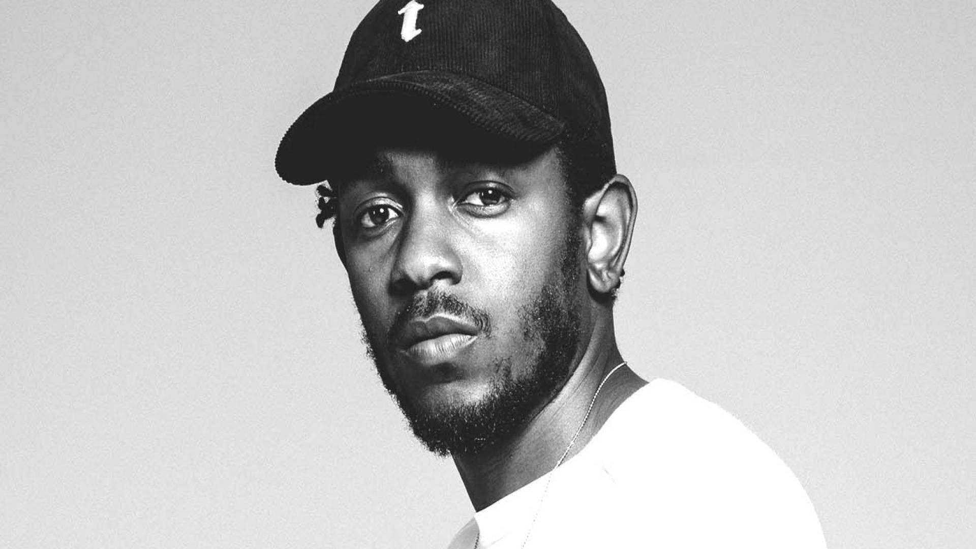 Kendrick Lamar Black And White Portrait Wallpaper