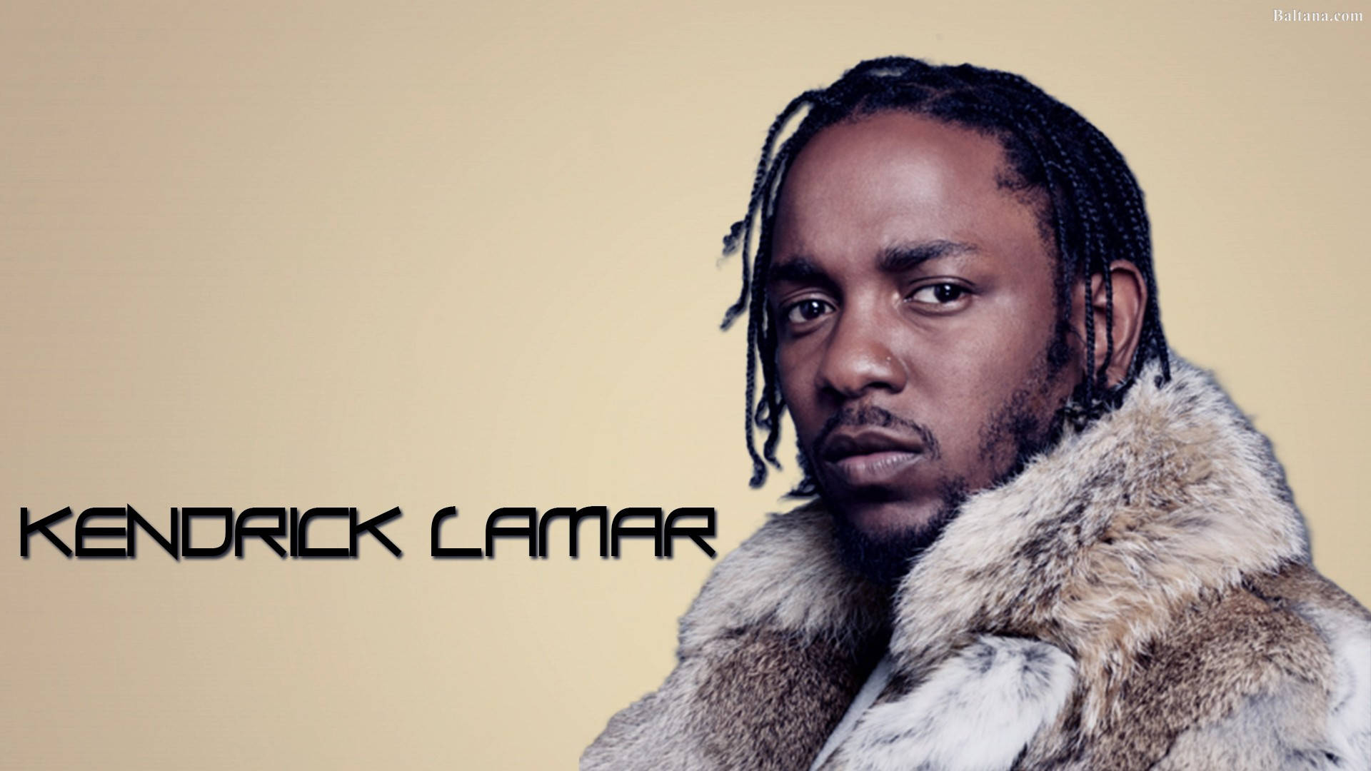 Kendrick Lamar In Brown Background