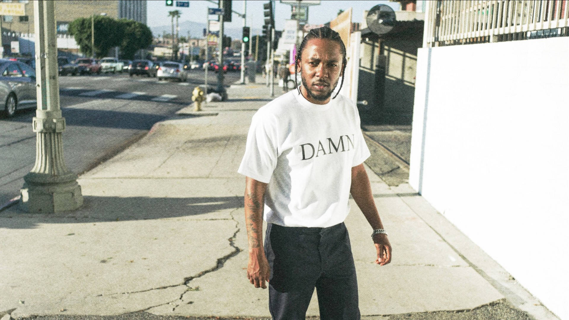 Kendrick Lamar In Street Background