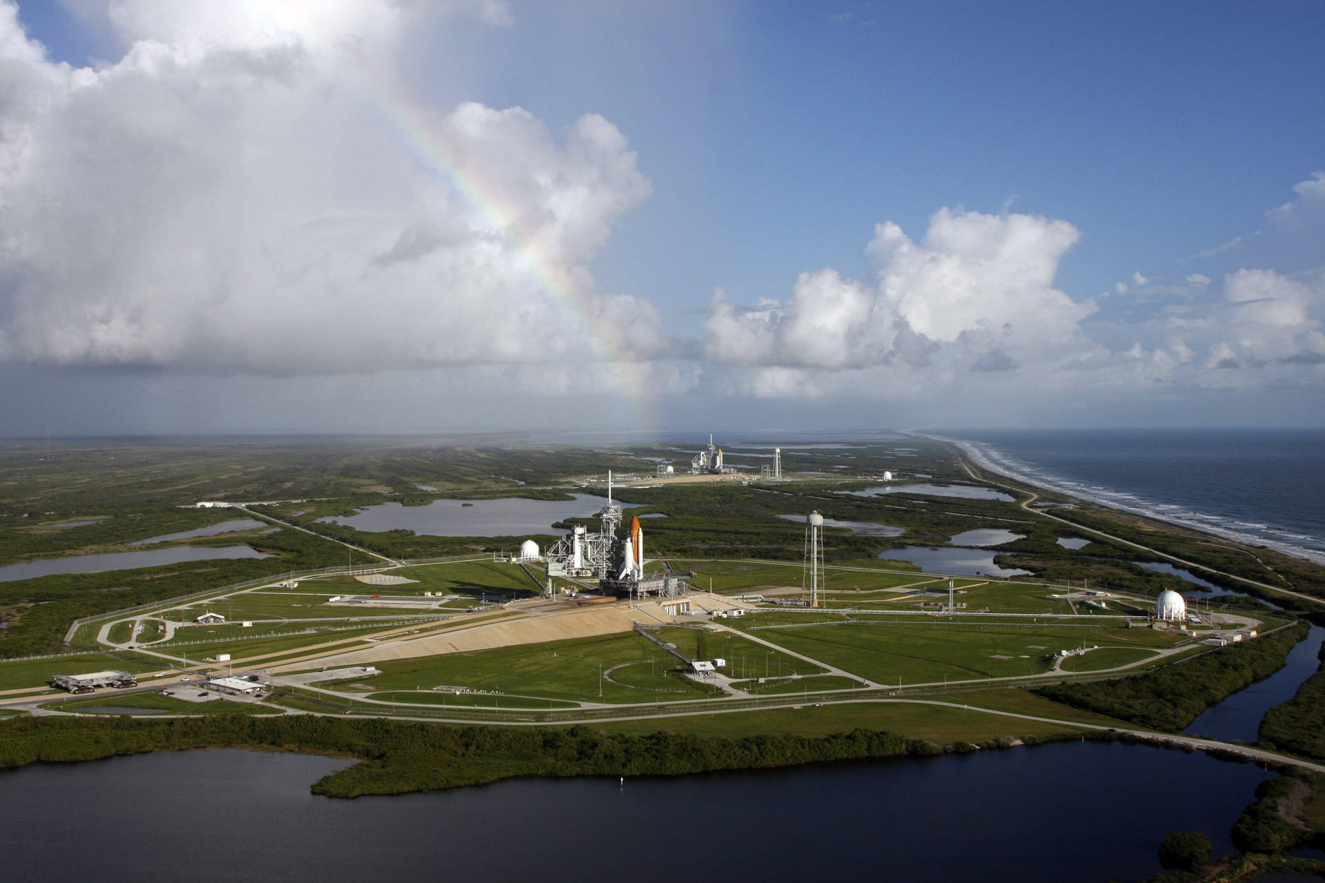 Kennedy Space Center Aerial View Wallpaper