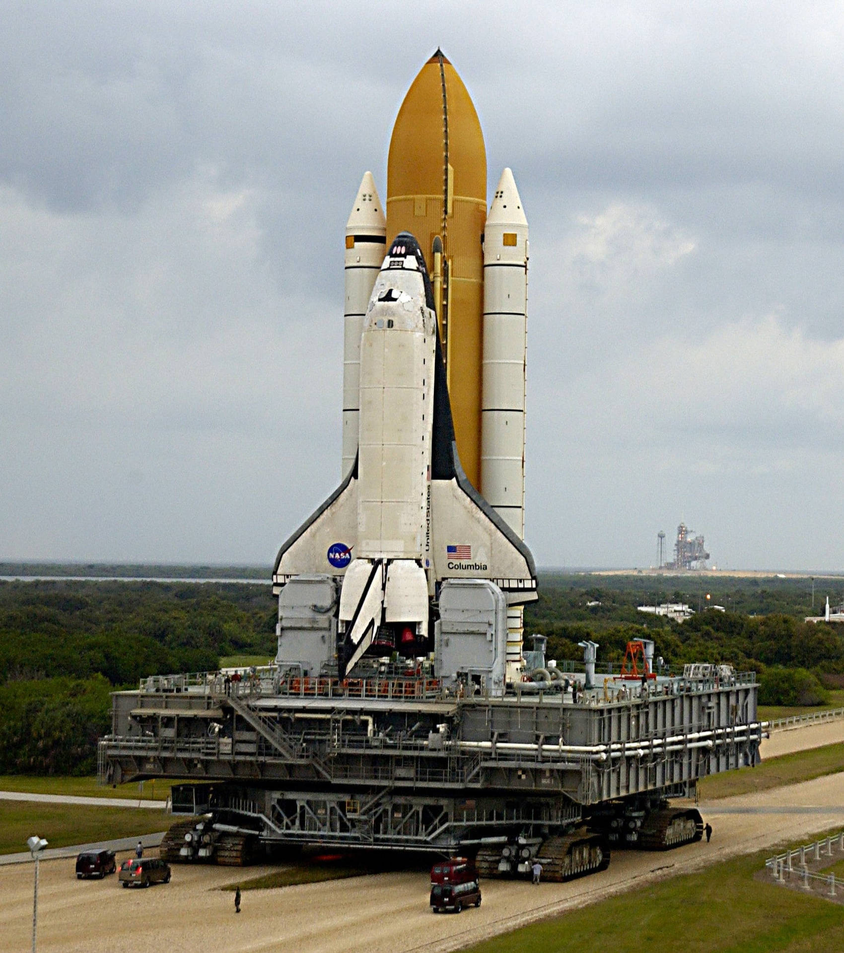 Kennedy Space Center Space Shuttle Rolled Out Wallpaper