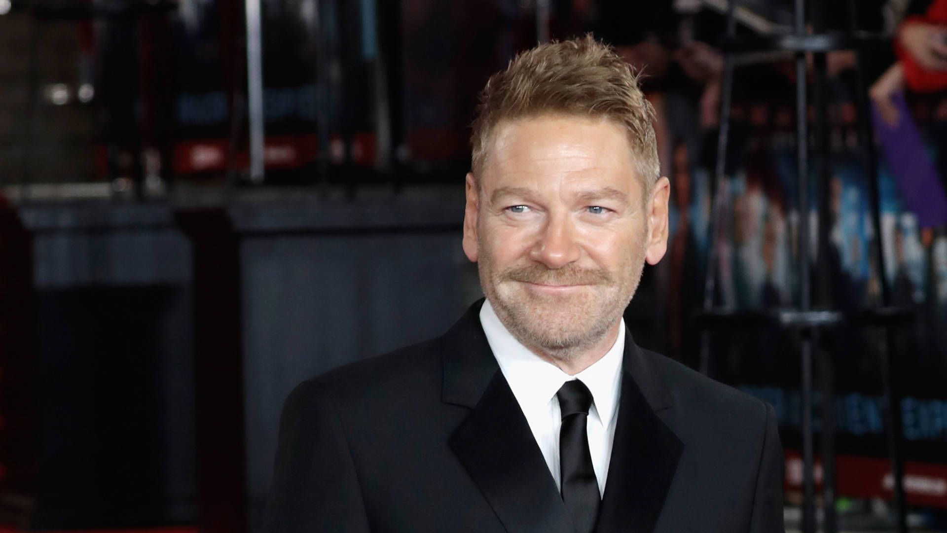 Kenneth Branagh With Moustache Wallpaper