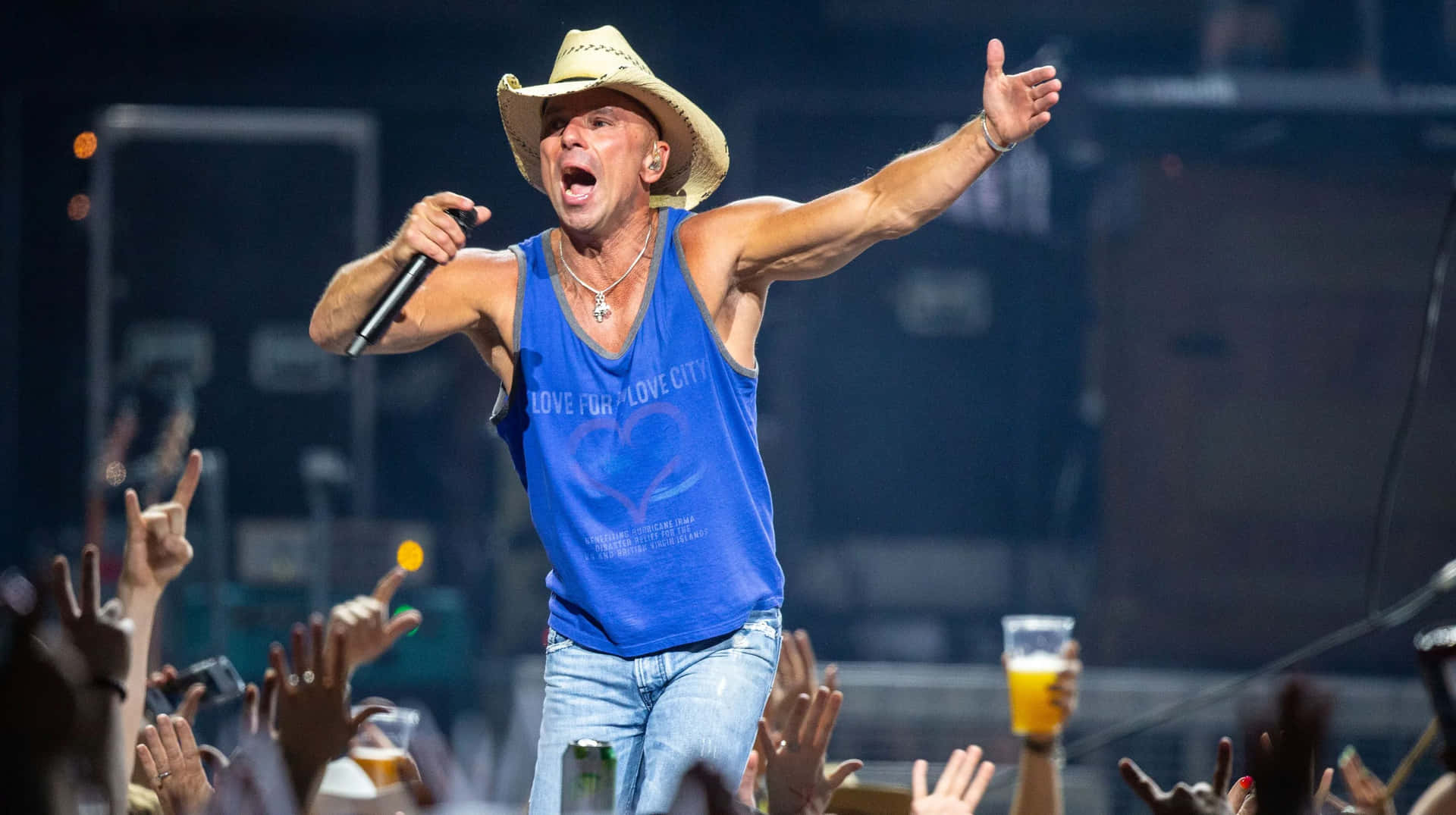 Kenny Chesney Concert Performance Wallpaper