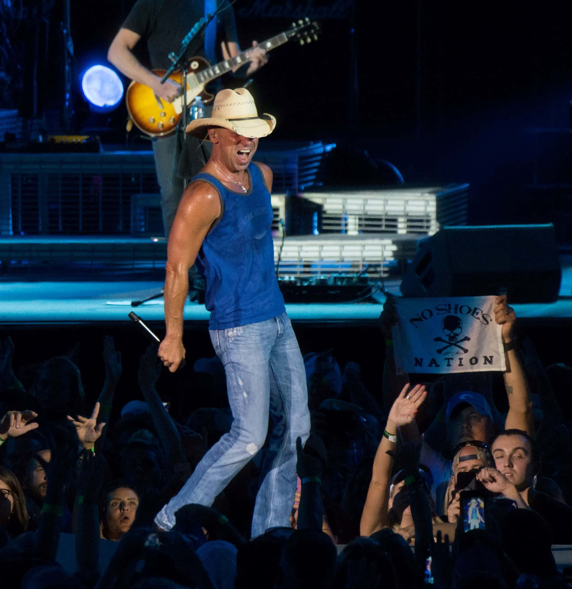 Kenny Chesney Live Performance Energy Wallpaper