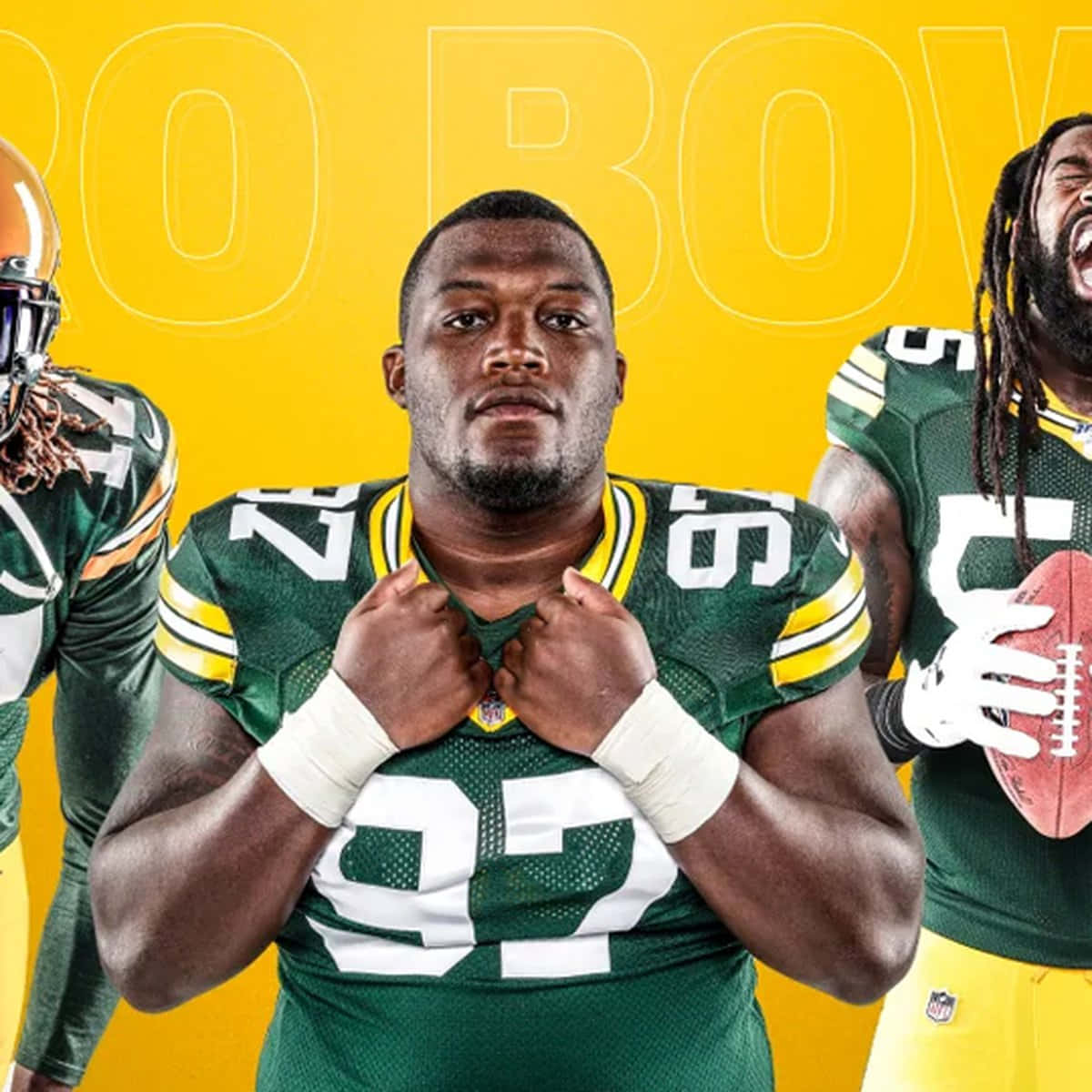 Kennyclark Im Pro Bowl-kader Der Green Bay Packers Wallpaper