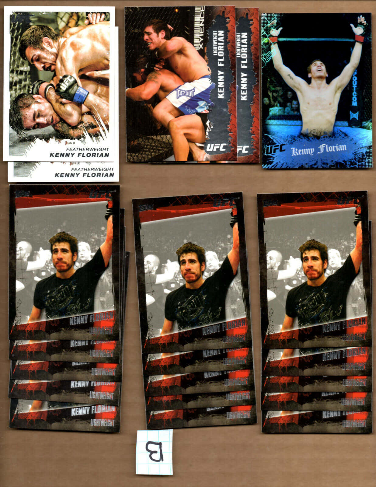 Kenny Florian MMA Handelskort Detalje Tapet Wallpaper