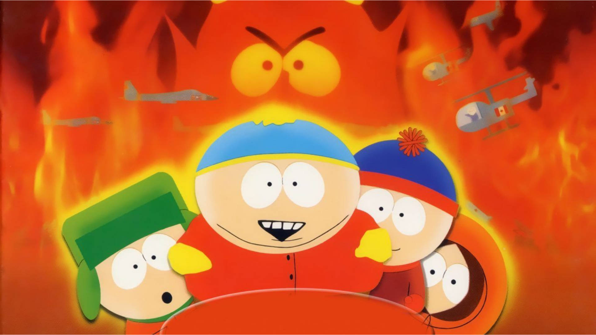 Kenny Mccormick Sea Of Flames Background