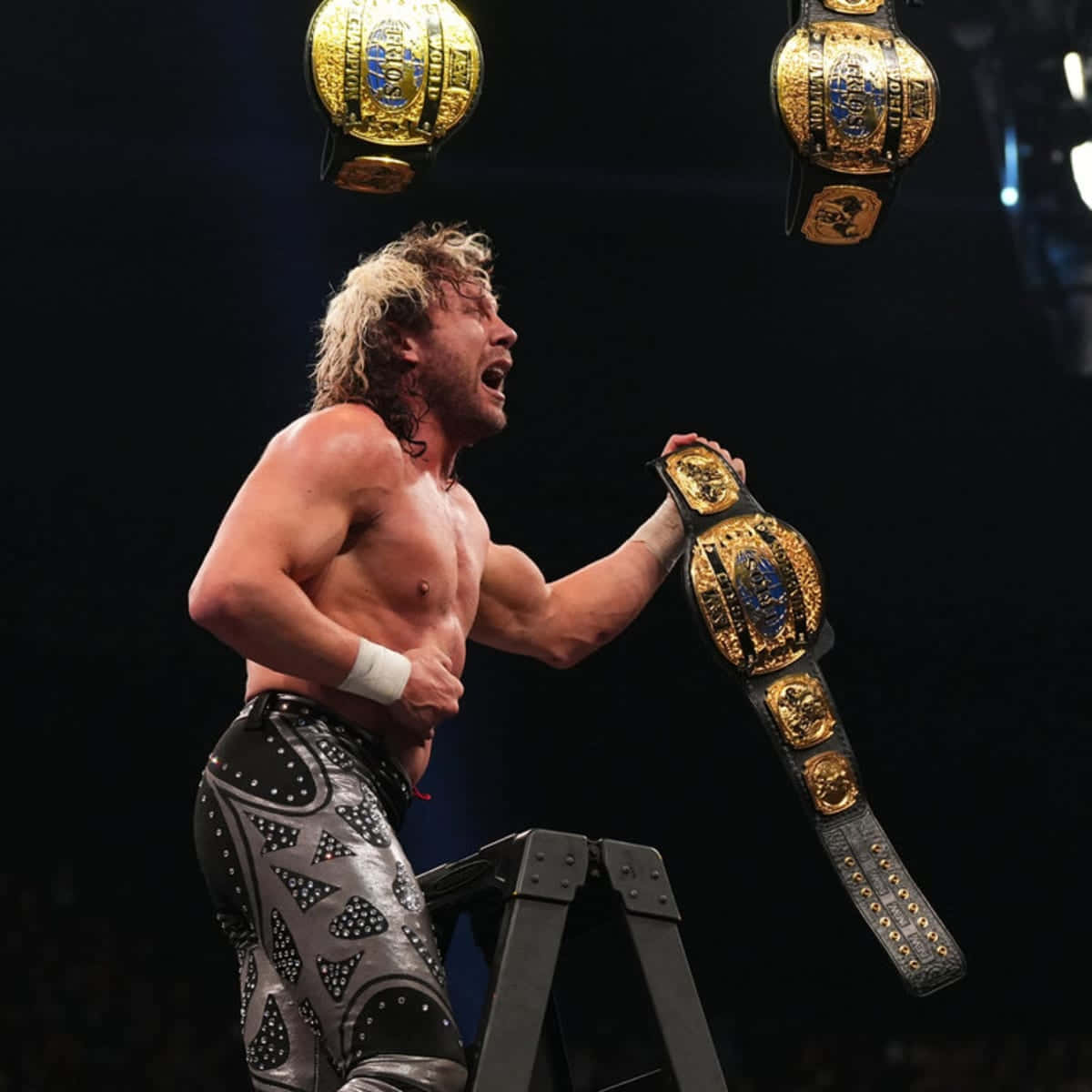Kenny Omega Aew Trios World Championship Belt Picture
