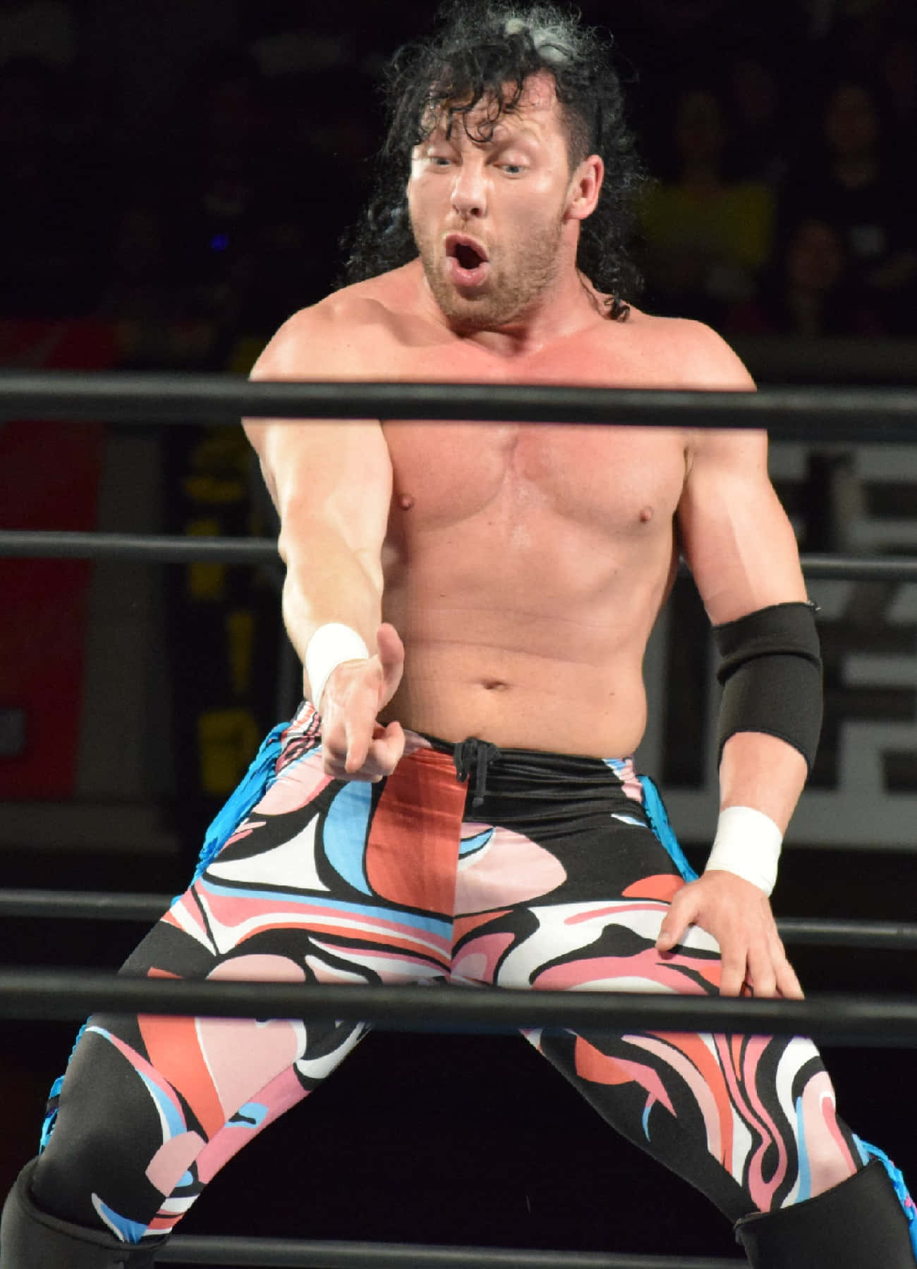 Kenny Omega Signature Pose In Japanese Wrestling Organization Picture