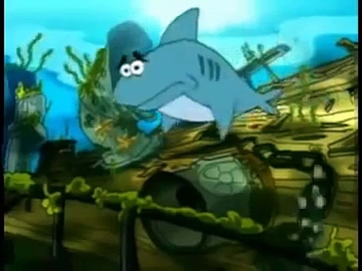 Kenny The Shark Roaming Undersea Wallpaper