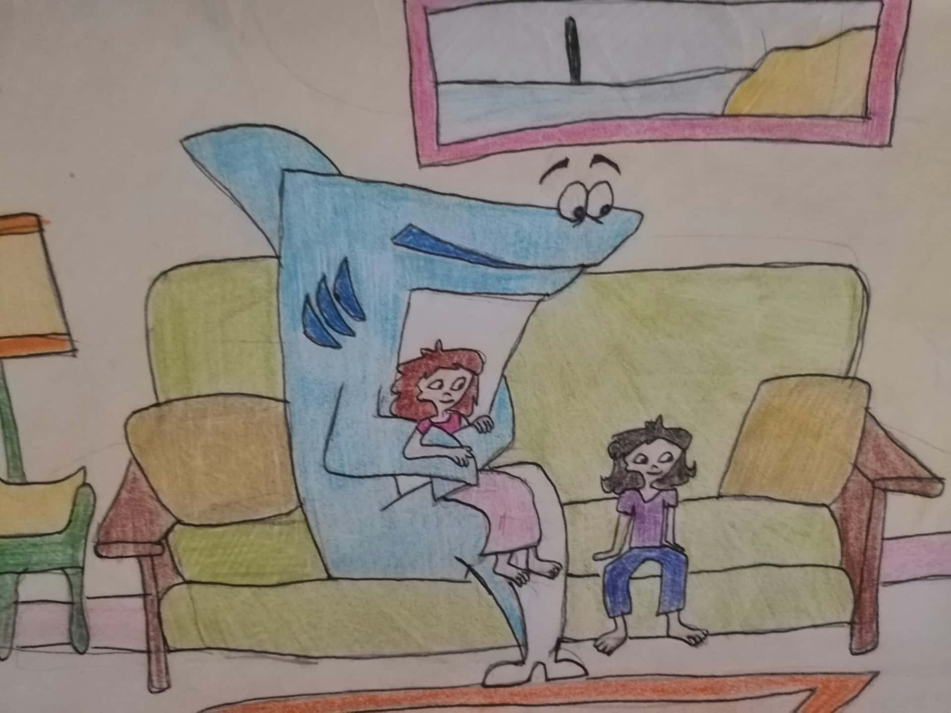 Bocetode Kenny El Tiburón. Fondo de pantalla