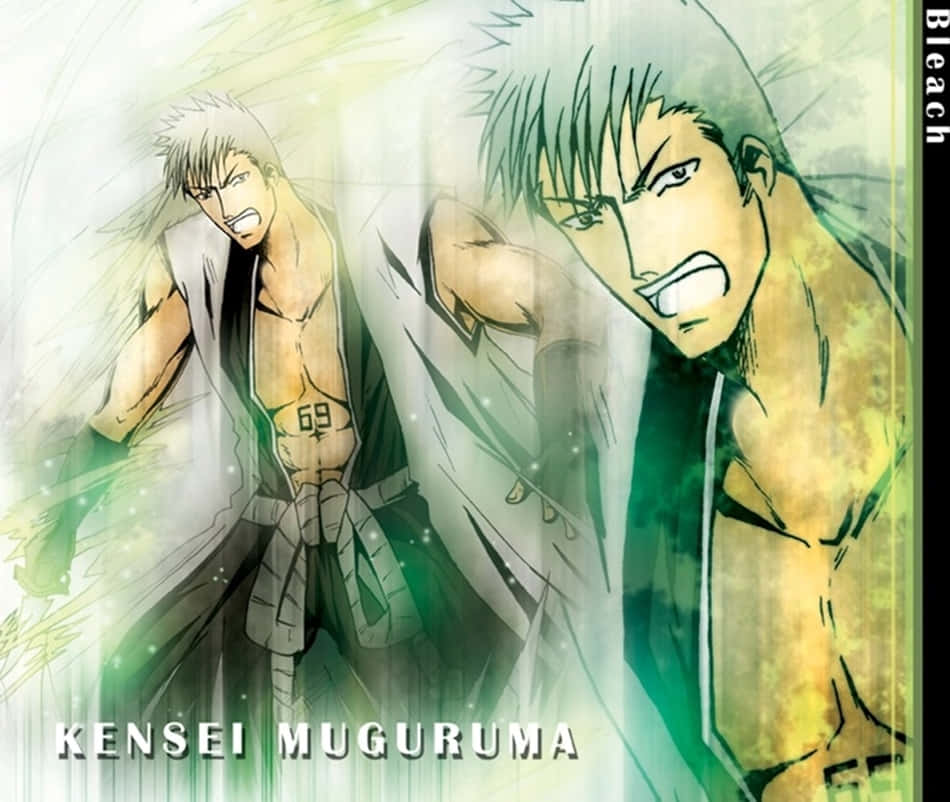 Kensei Muguruma displays his fierce appearance in battle Wallpaper