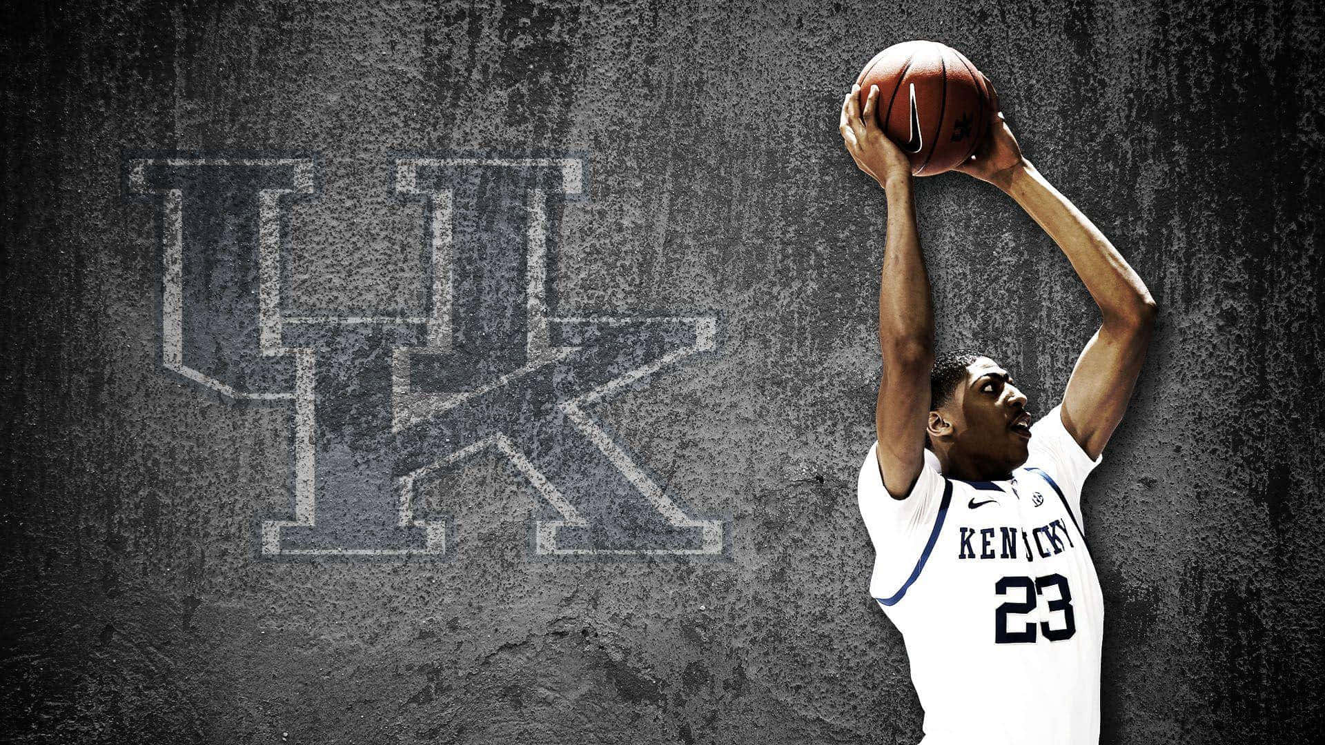 Kentuckywildcats-basketbollspelare I Aktion. Wallpaper