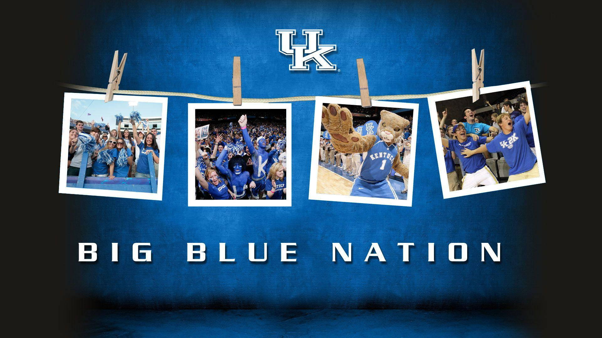 Kentuckybig Blue Nation: Kentucky Stora Blå Nationen. Wallpaper