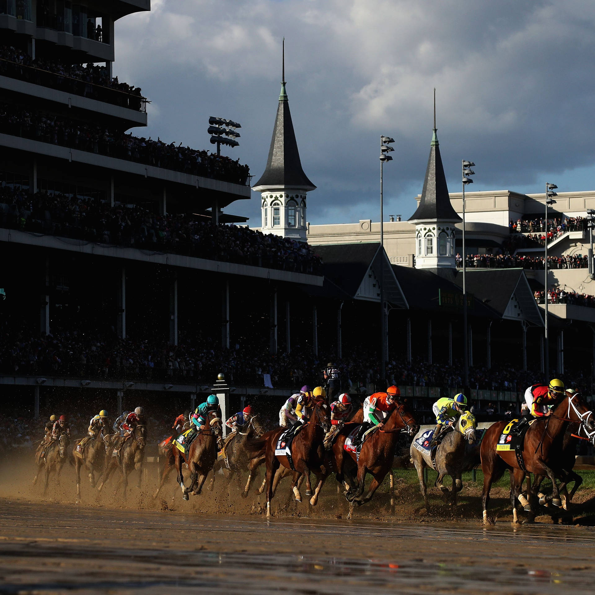 Thrilling Moments from the Kentucky Derby Wallpaper
