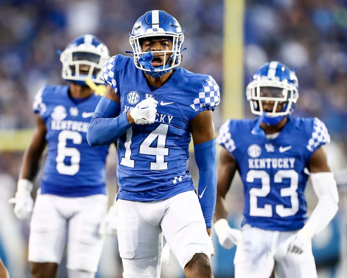 Kentucky Football Player Number14 Wallpaper