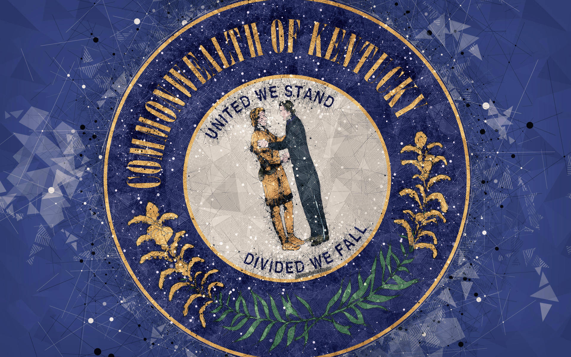 Kentucky State Flag Background
