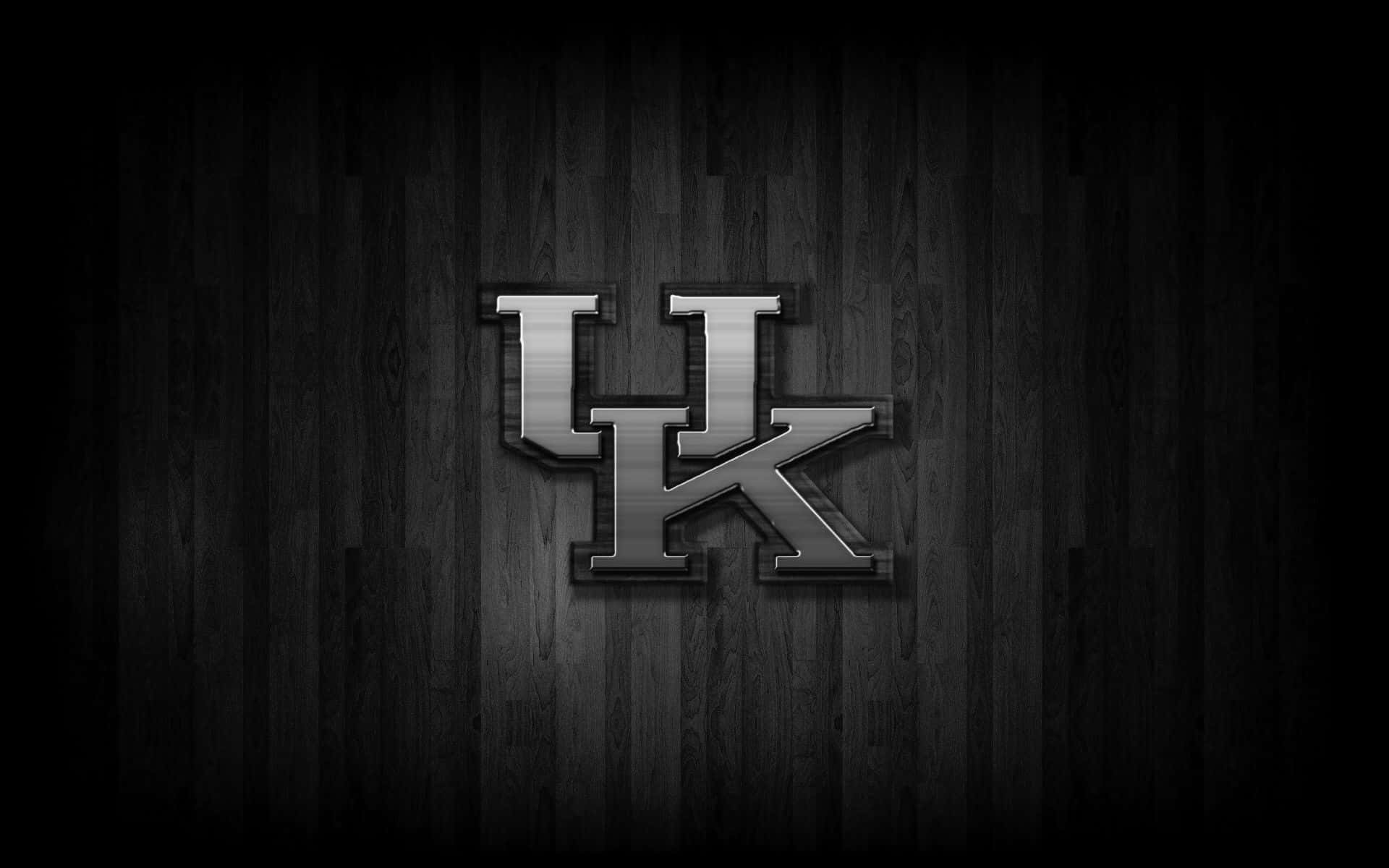 Kentuckywildcats Logotyp På En Svart Bakgrund. Wallpaper