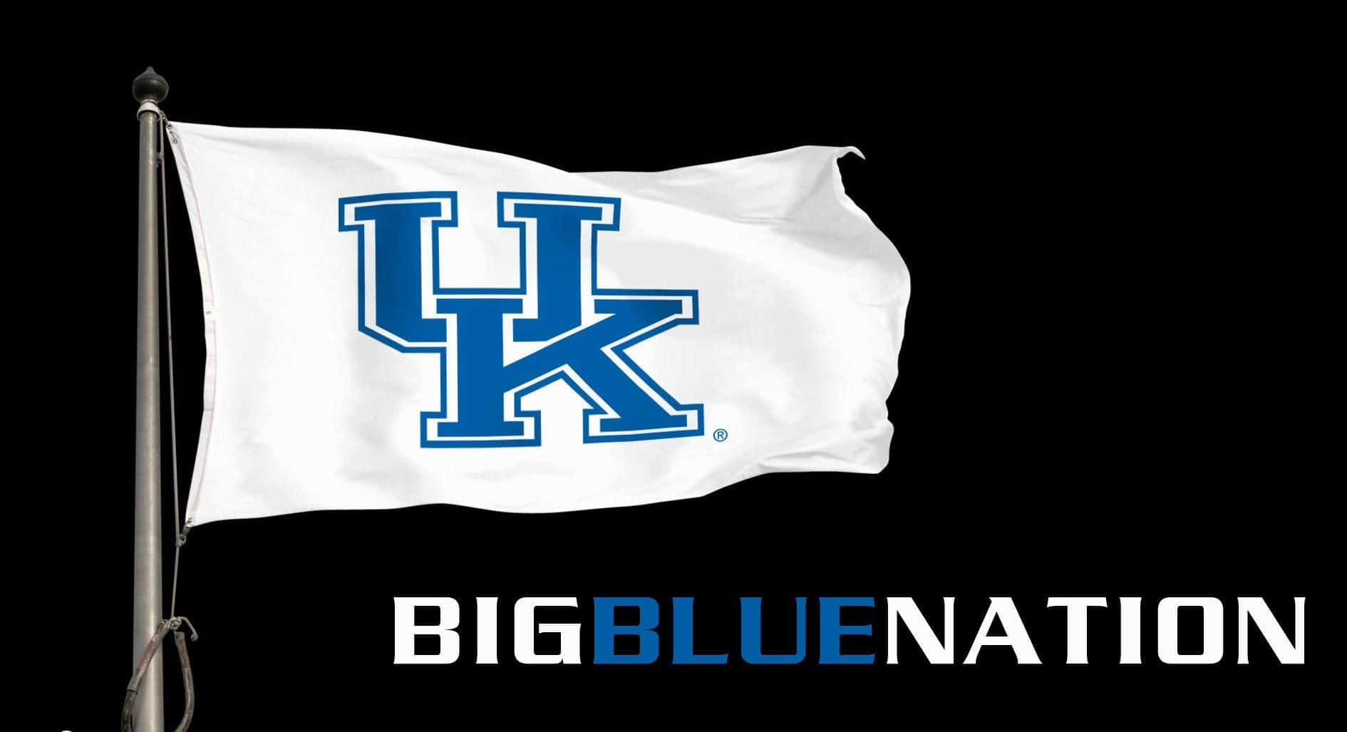 Kentucky Wildcats Big Blue Nation Flag Wallpaper