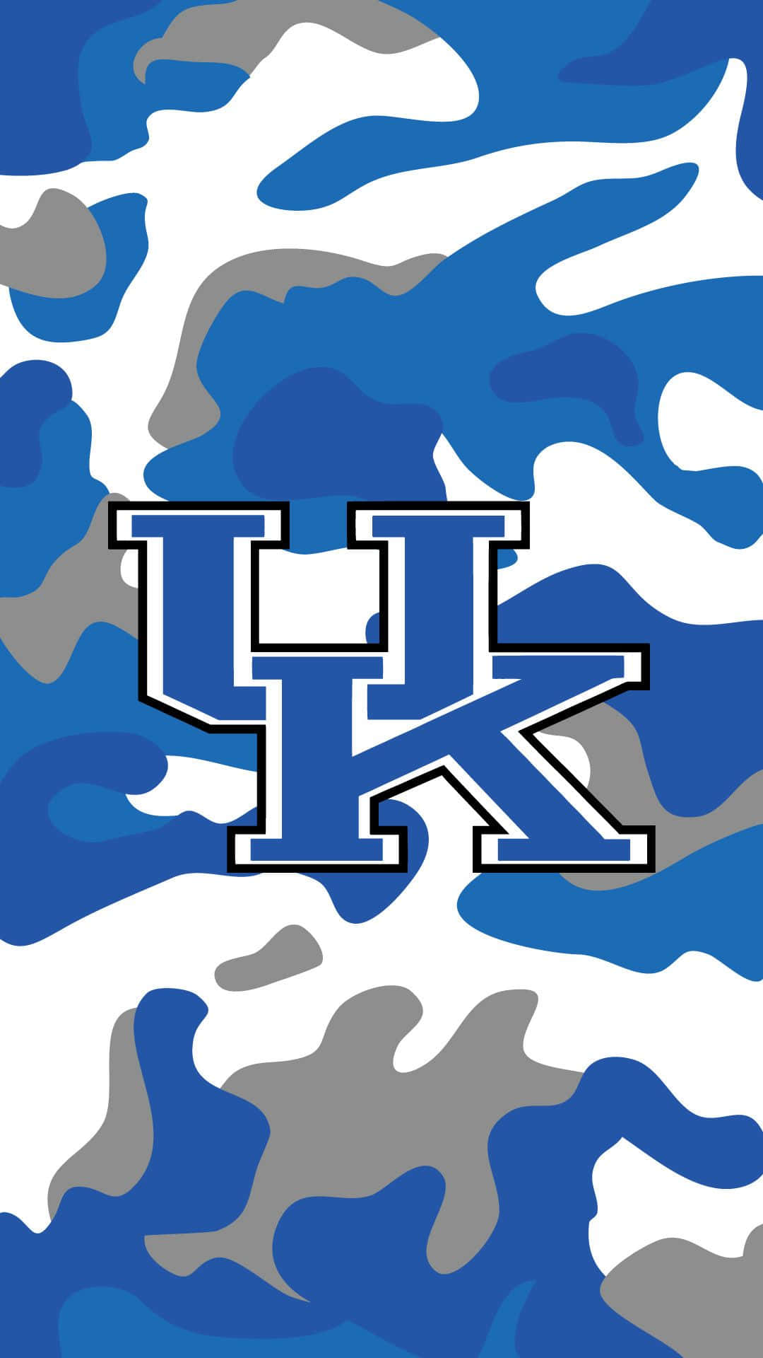 Kentucky Wildcats Blue Camouflage Wallpaper