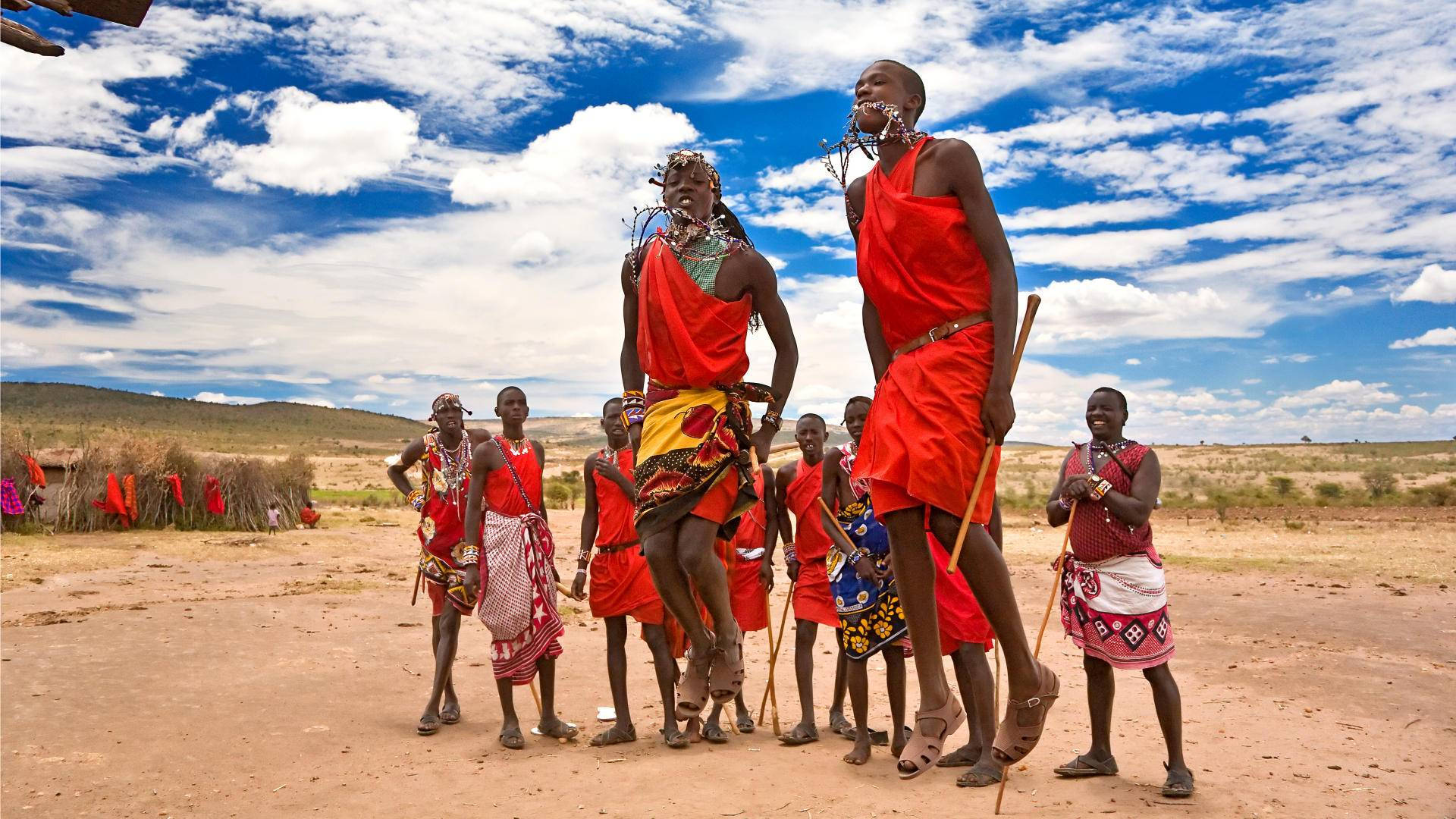 Kenya's Majestic Giants - The Maasai People Wallpaper