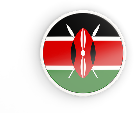 Kenyan_ Flag_ Button PNG