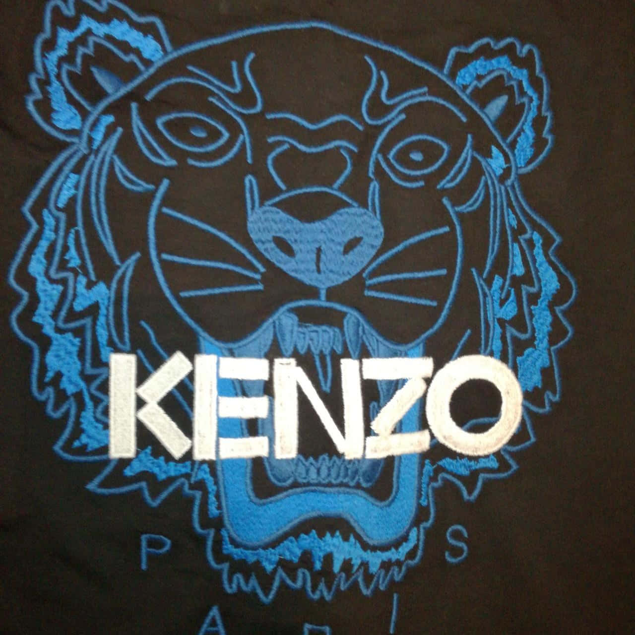 Kenzo Tiger In Electric Blue Wallpaper