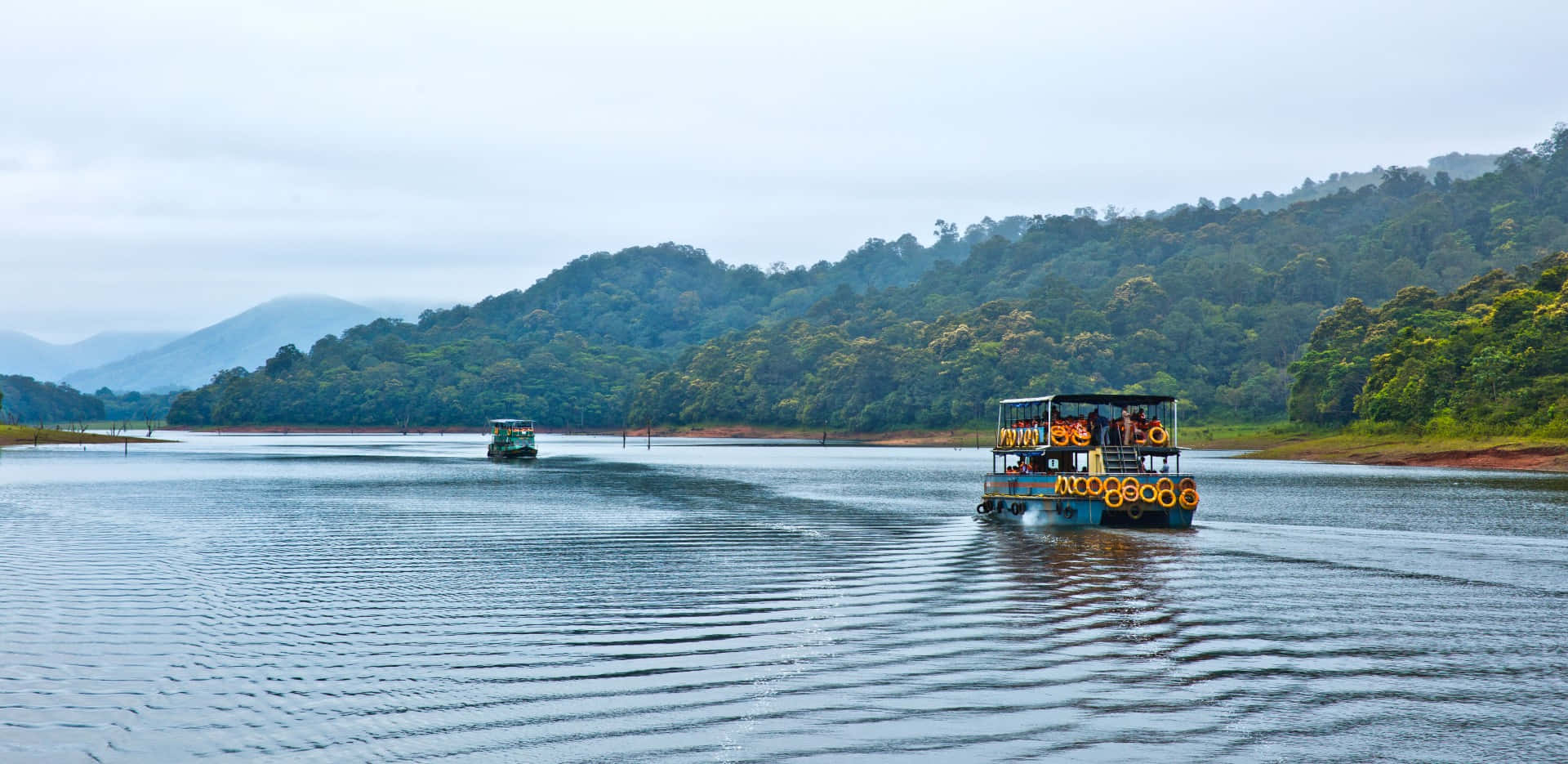 Enhisnande Luftbild Över Kerala, Indien.