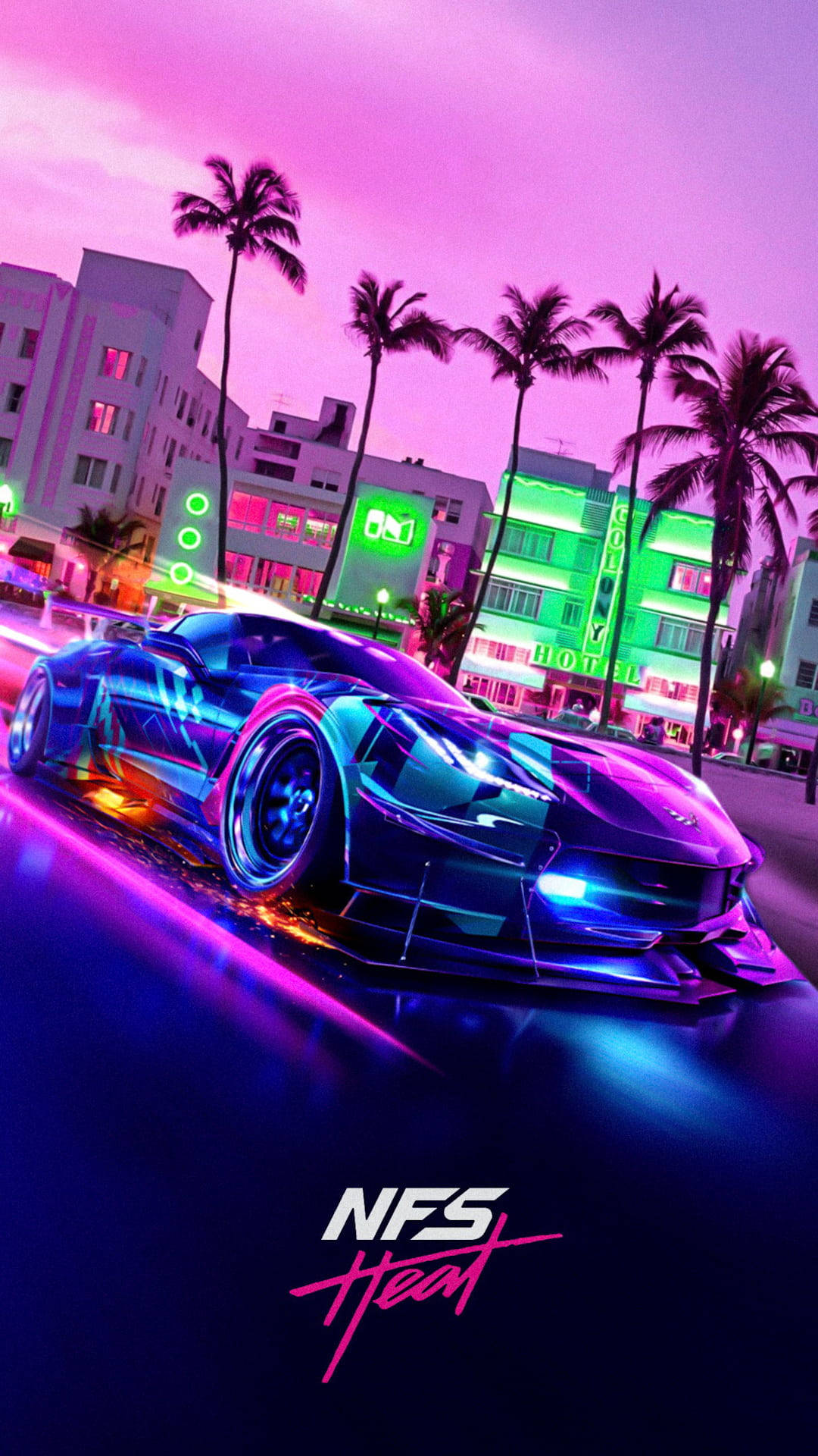 Intense Racing Action in Need for Speed: Heat Wallpaper