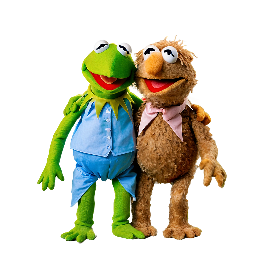 Kermit And Fozzie Bear Png 05232024 PNG