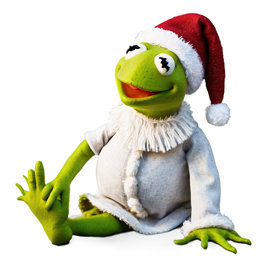 Kermit As Santa Claus Png Vov PNG