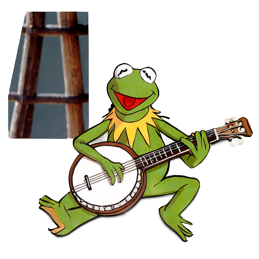 Kermit Playing Banjo Png Beq PNG