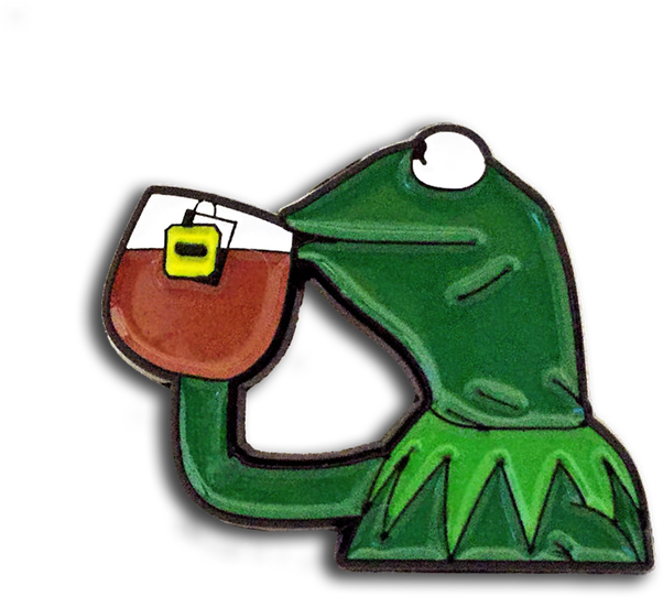 Kermit Sipping Tea PNG