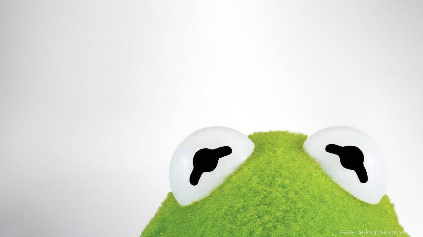 Kermit Il Primo Piano Degli Occhi Della Rana Sfondo