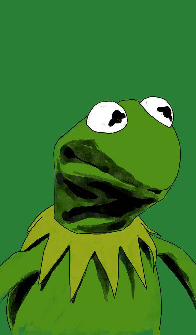 Kermit The Frog Profilo Laterale Art Sfondo